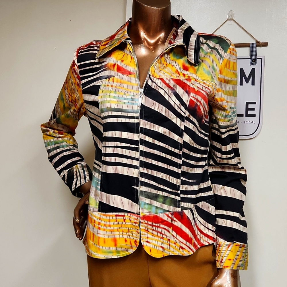 Erin London Abstract Jacket Size Small